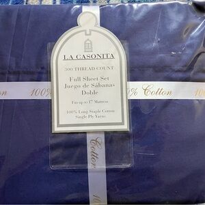 La Casonita Blue Full Sheet Set